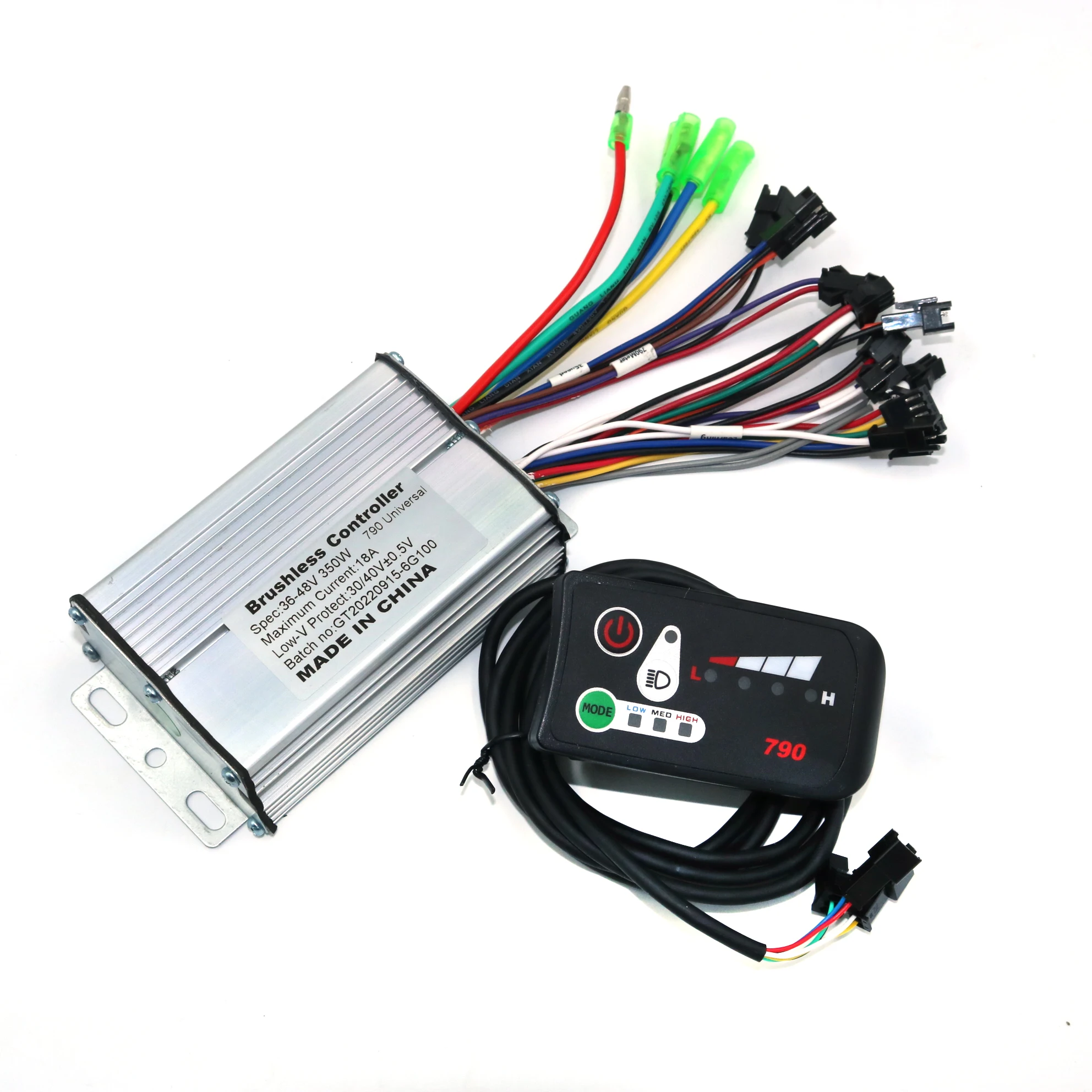 36V 48V 350W 18Amax Brushless DC Motor Controller Ebike790 Controller +790LED Display One Set