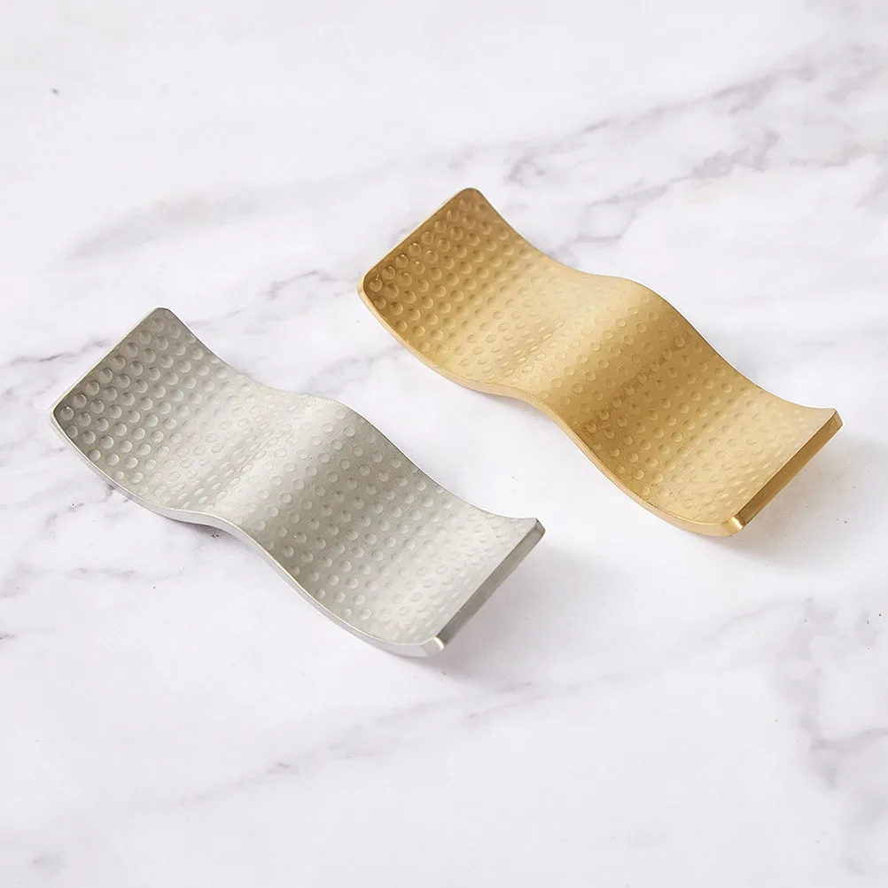 

Metal Chopstick Rest Holder Stainless Steel for Home Kitchen Dining Non-Skid Surface for Holding Fork Spoon Tableware