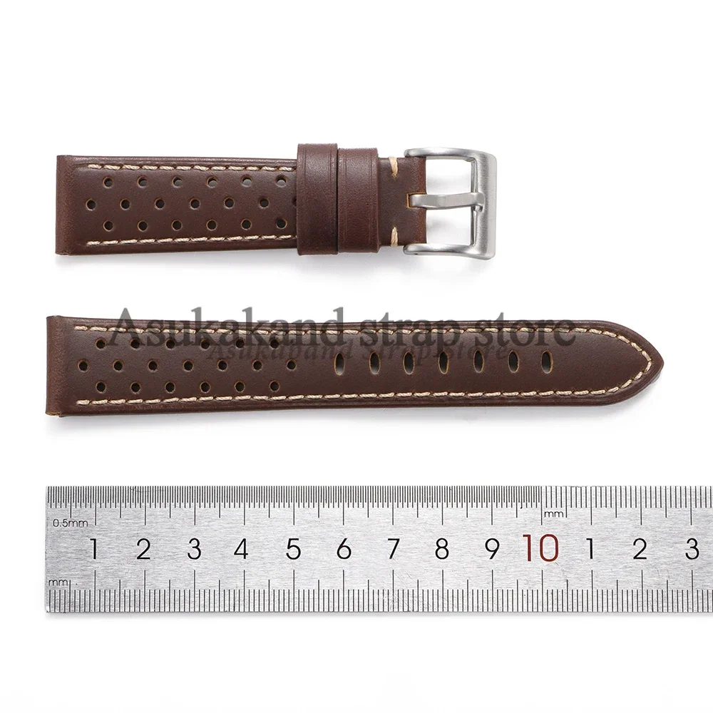 18mm 20mm 22mm 24mm Genuine Cowhide Leather WatchStrap Soft Breathable Wristband for Tissot for Seiko Watch Band Men Women strap