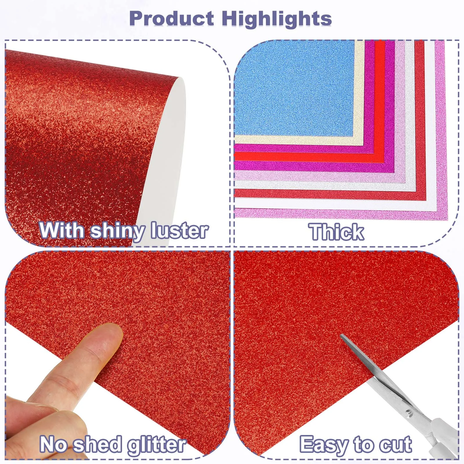 60 ورقة بريق البطاقات A4 بريق ورقة بطاقة الأسهم لامعة سجل القصاصات 250gsm سباركلي ورقة كبيرة لامع لسجل القصاصات لتقوم بها بنفسك الفن