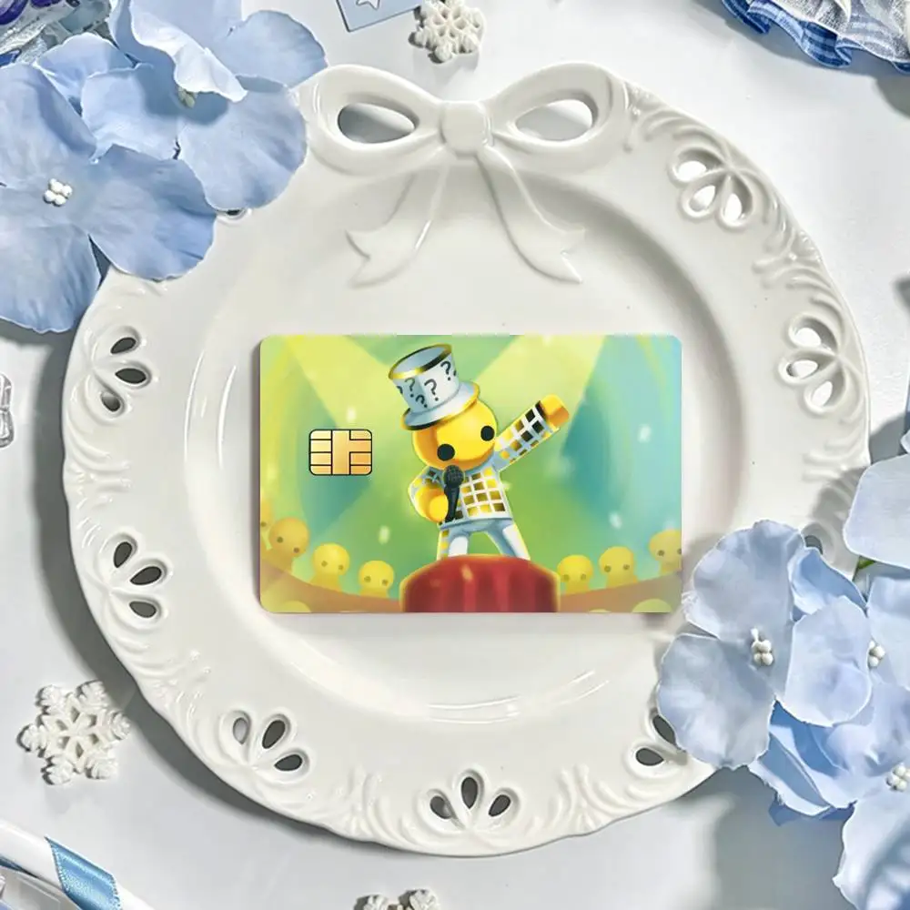 Game W-Wobbly L-Life  Bank Credit Cards Bus Pass Stickers Cool Decoration Waterproof 4PCS Card