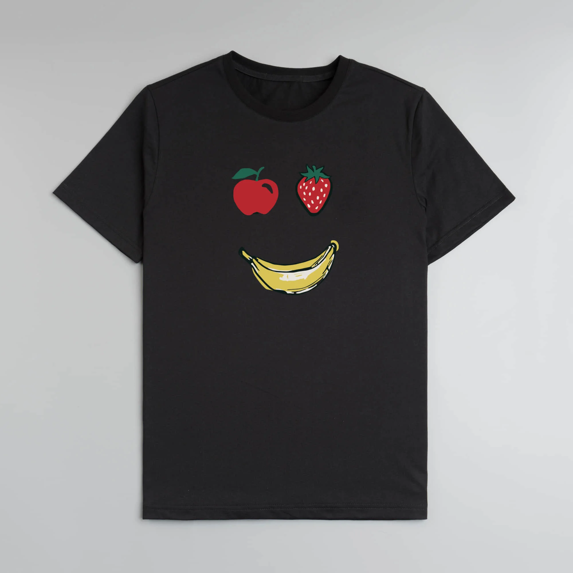 Men's Short Sleeve T-shirts Strawberry Apple Banana Smile Graphics Funny Cute Y2k Hip Hop Novelty Streetwear tshirt for Men