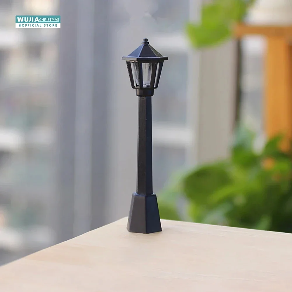 6/12pcs Retro Miniature Street Lights Models Railway Train Lamp Doll House Streetlight Micro-Landscape Fairy Garden Accessories