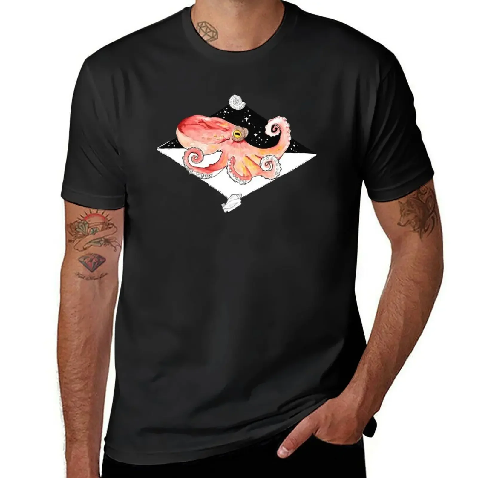 

Giant Octopus (Enteroctopus dofleini) T-Shirt hippie clothes quick-drying summer top cute clothes men clothes