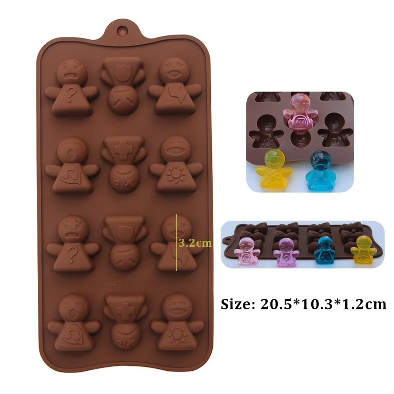 Cute Halloween Little Doll Silicone Mold Chocolate Candy Mould Baking Tool