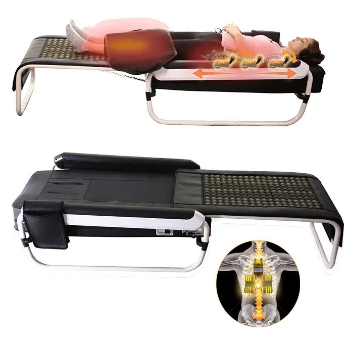 Korean Seragem Healax Master V4 Body Acupressure Thermal Infrared Therapy Jade Hot Stone Massage Bed