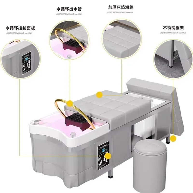 2026nieuwe luxe Head Spa-shampoostoel – Professioneel salon- en kappersmeubilair voor het wassen van haar