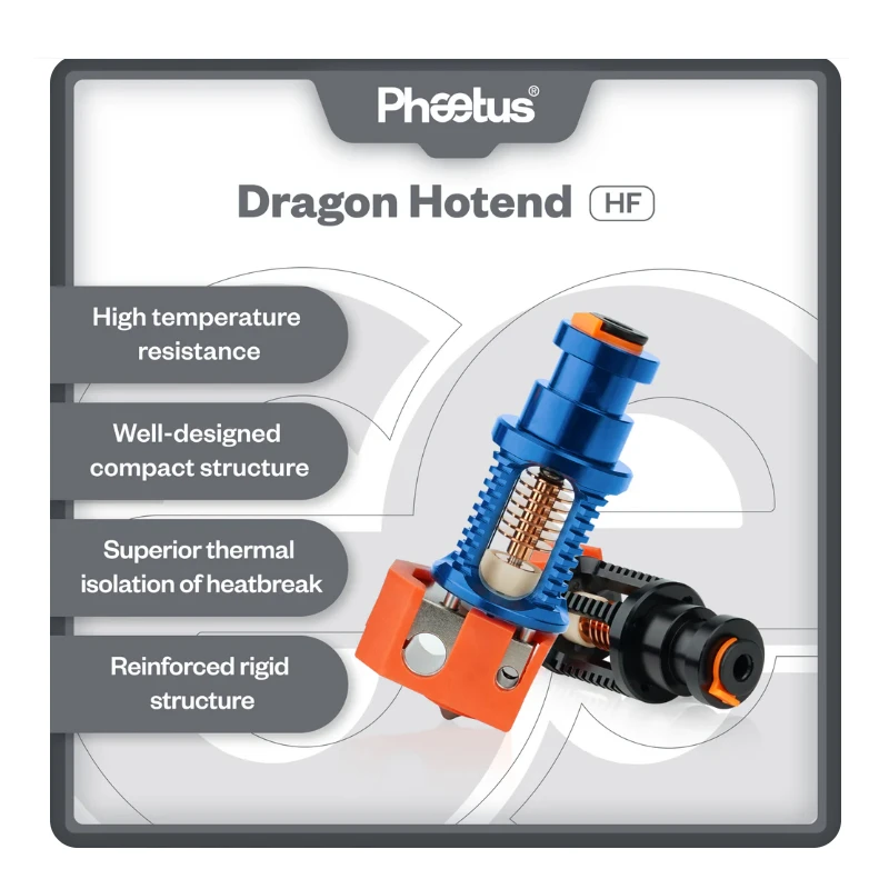 H Dragon Hotend ST HF UHF For Voron 3D Printer Extruder Extrusion Head for V6 Hotend for Titan DDB Direct drive Bowden