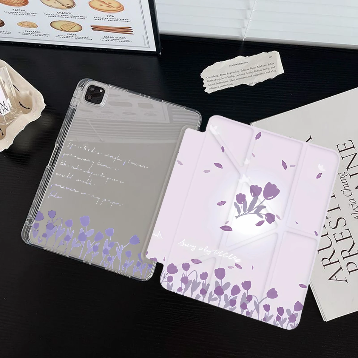 Y Folded Case For iPad 4/5th 10.9 iPad 11th 2025 SamsungS9S10 Plus 12.4 Air11 2024 iPad10.2 7/8/9th SamsungS7S8S9 11