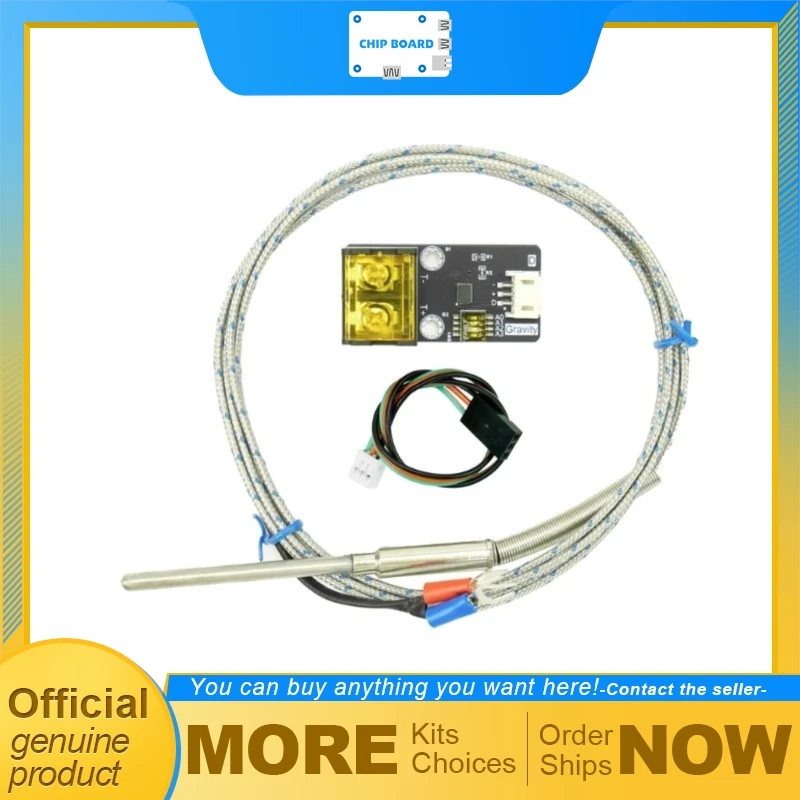 

DFRobot Gravity CT1780 K-Type Thermocouple Amplifier Module 1-Wire Temperature Sensor -270C to 1372C DIP Switch