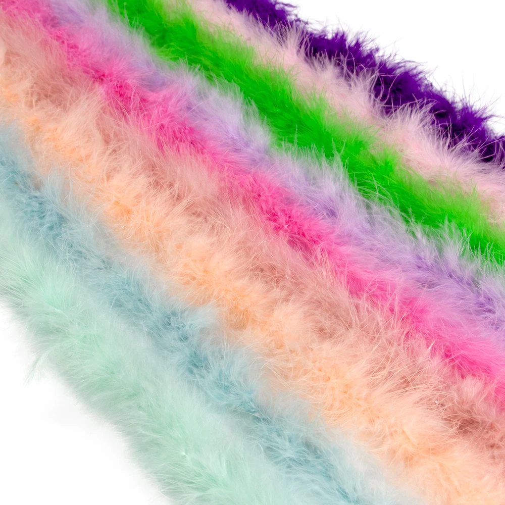 2 Meter/pcs Fluffy Turkey Feathers Boa 13 Gram Natural Turkey Feather Scarf for Carnival Party Clothing Decoration Shawl Crafts