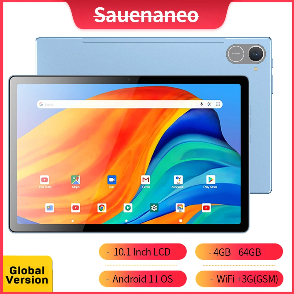 

Смартфон SAUENANEO, 2024 дюйма, 4 + 64 ГБ, 1280*800, Android 11,0