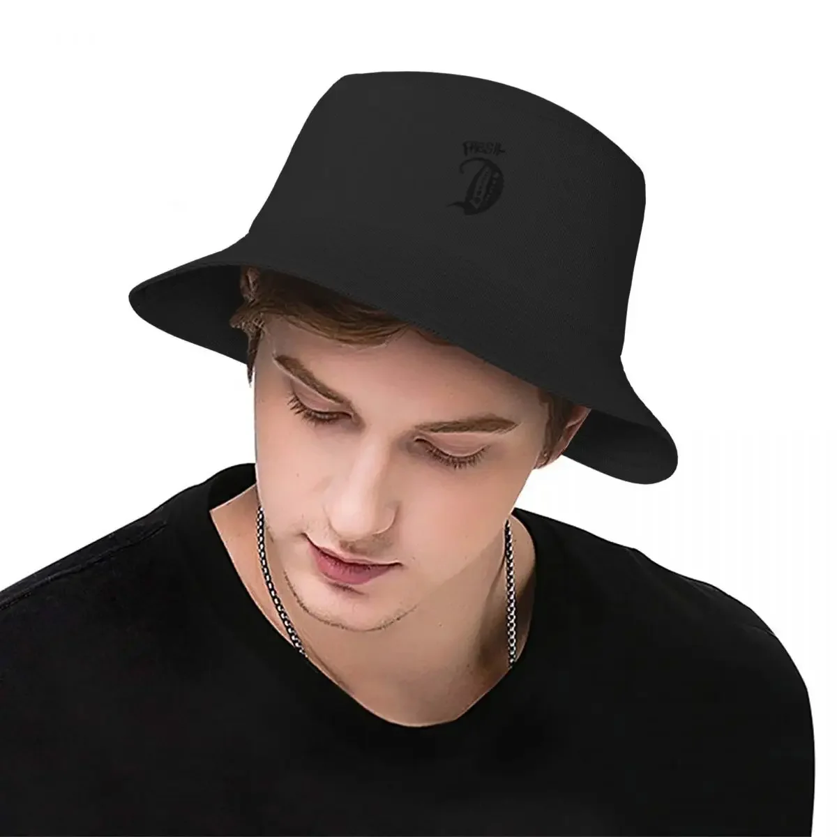 Fresh D black Bucket Hat derby hat Sunscreen Men's Caps Women's