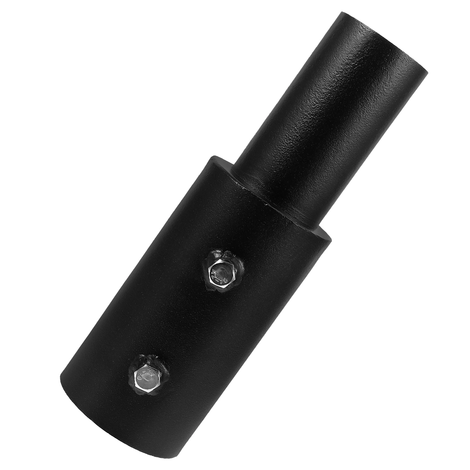 

76mm to 60mm Light Pole Adapter Tenon Street Lamp Converter Black Metal Durable Weather Resistant Easy Install Urban Parks