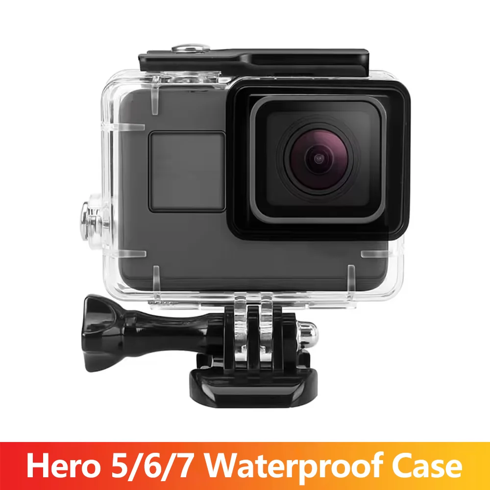 Hero 5/6/7 Waterproof Case 45m Underwater Protective Housing Diving Case For GoPro Hero 7 6 5 Black Action Camera Accessories