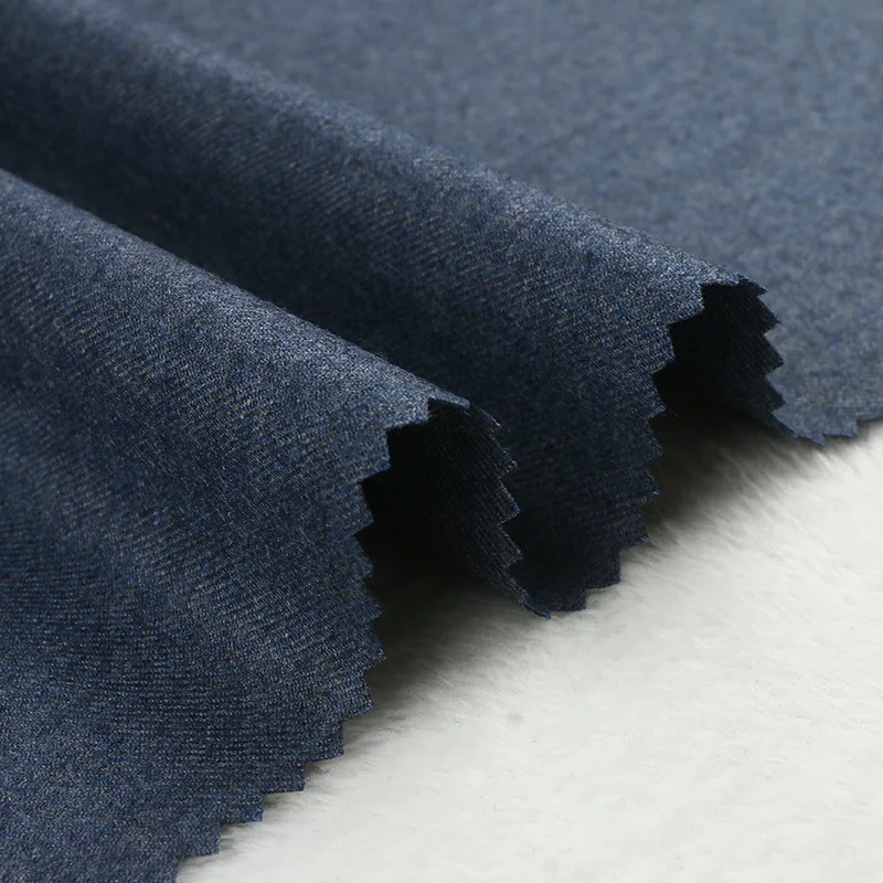 Large Amount of Pure Wool Worsted Twill Fabric Double-Sided Woolen Cloth Autumn and Winter Suit Coat Overcoat