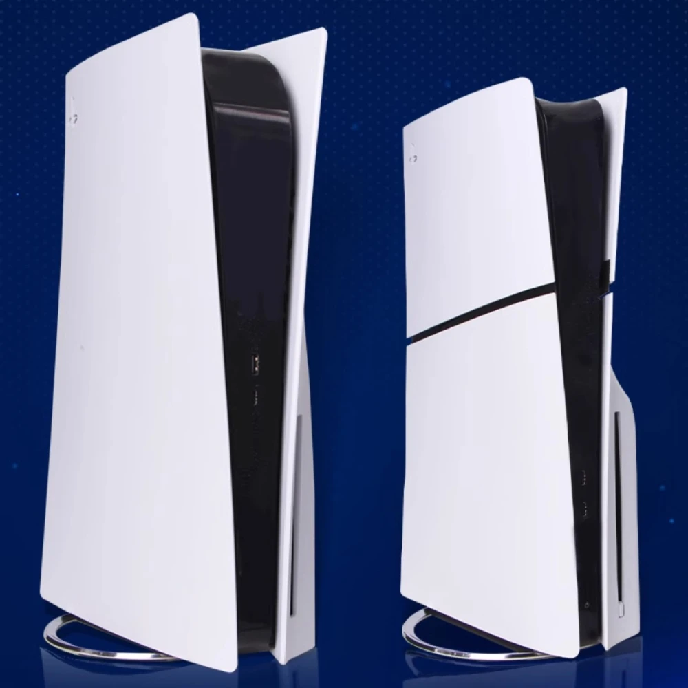 حامل معدني لجهاز PS5/PS5 SLIM إصدار رقمي وبصري دعامة تبريد عمودية مع وسادات مضادة للانزلاق لوحدة التحكم PlayStation 5