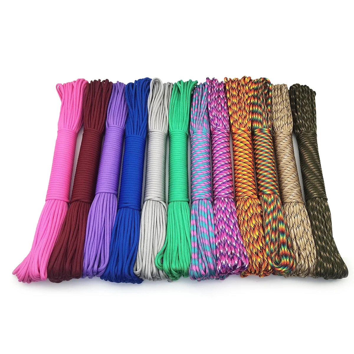 High Quality 550 Paracord Parachute Cord Lanyard Tent Rope Mil Spec Type III 9 Strand 100FT Paracord  Hiking Camping