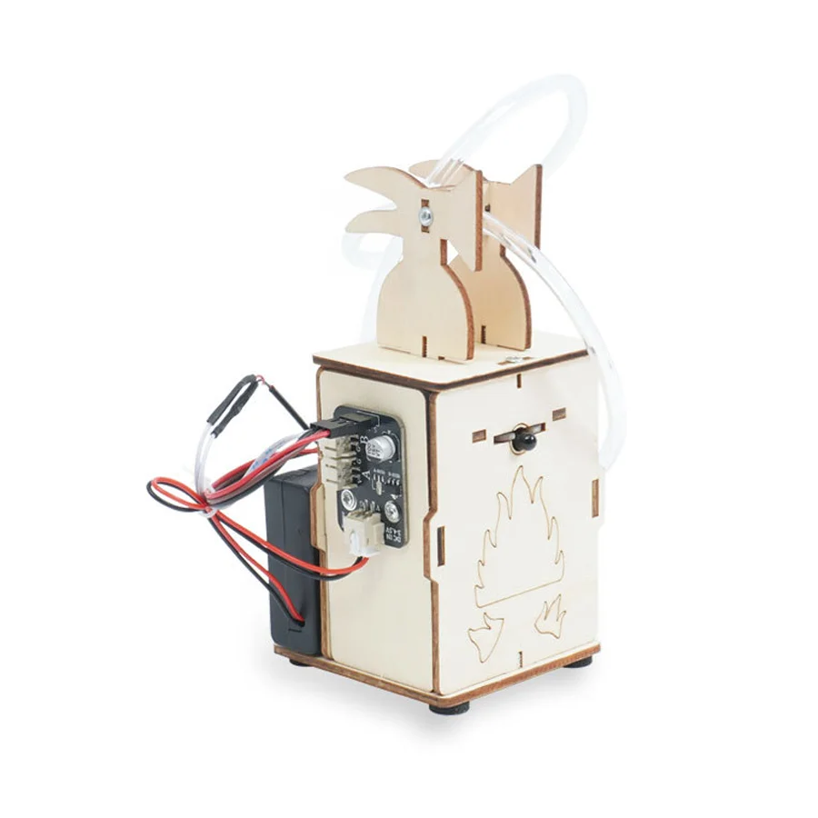 DIY التلقائي التعريفي طفاية حريق نموذج المراهقين ألعاب علمية تجميعها تجربة مجموعات المواد للأطفال التعليمية