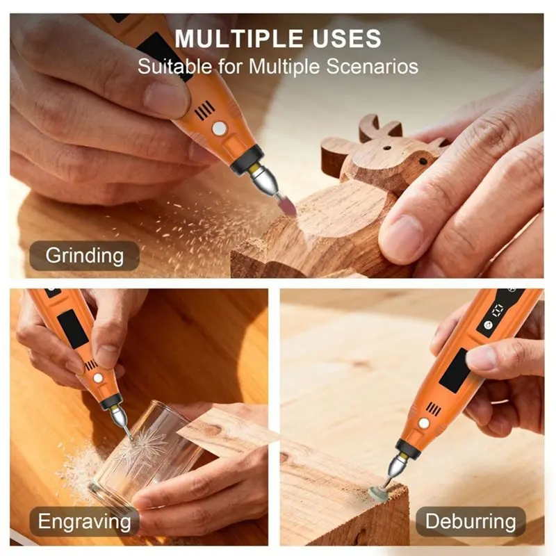 ABLQ Wireless Handheld Electric For Grinding Pen For Engraving, Versatile Grinder Machine For Carving And Forging