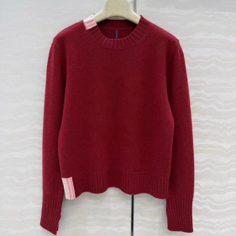 

Women's cashmere sweater, high-quality long sleeved knit, fashionable and elegant pullover sweater