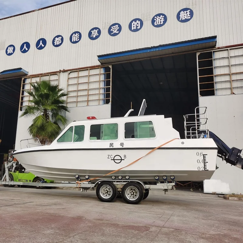 Cheap 22ft Fiberglass Fast Patrol Boat For Sale