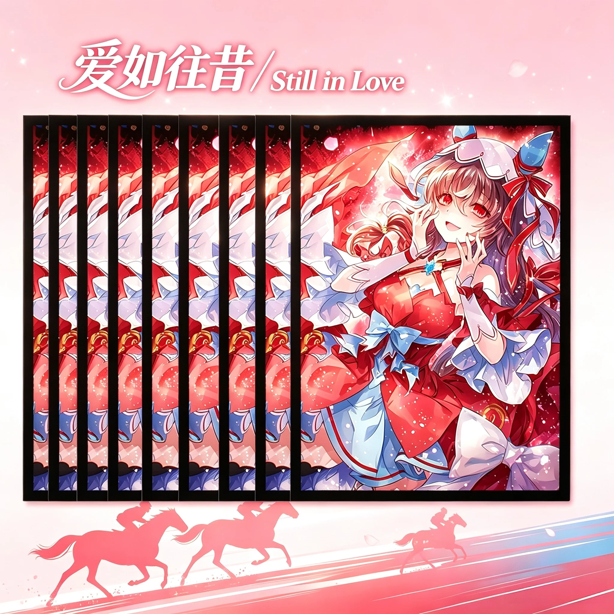 60pcs Suitable for WS Anime Pretty Derby Still in Love Card Sleeves 67x92mm Game Collection Card Laser Flash Protective Cover