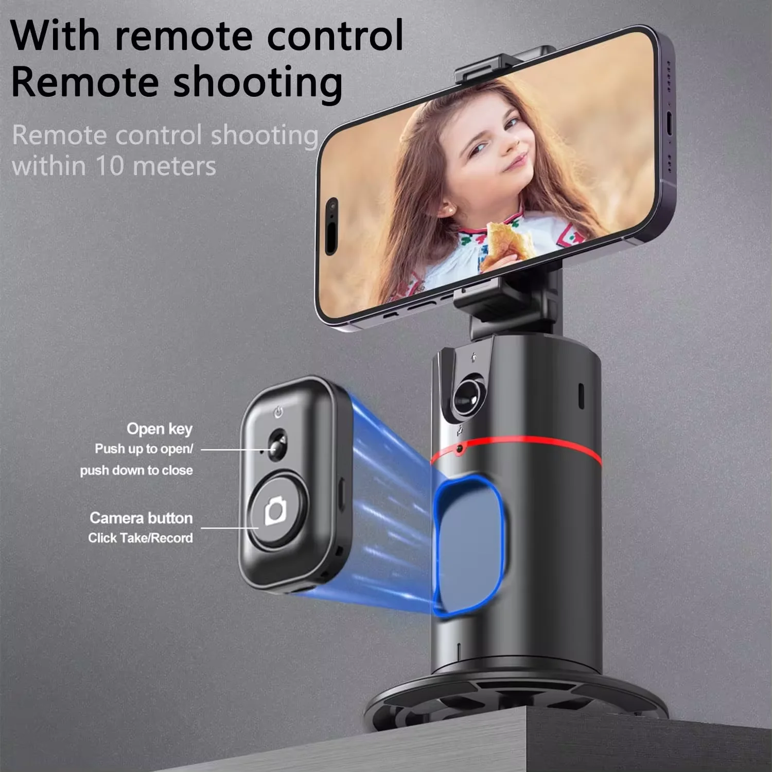 Auto Face Tracking Gesture Gimbal Stabilizer Phone Tablet Tracking Holder 360 Rotation Selfie For Vlog Live video Streaming