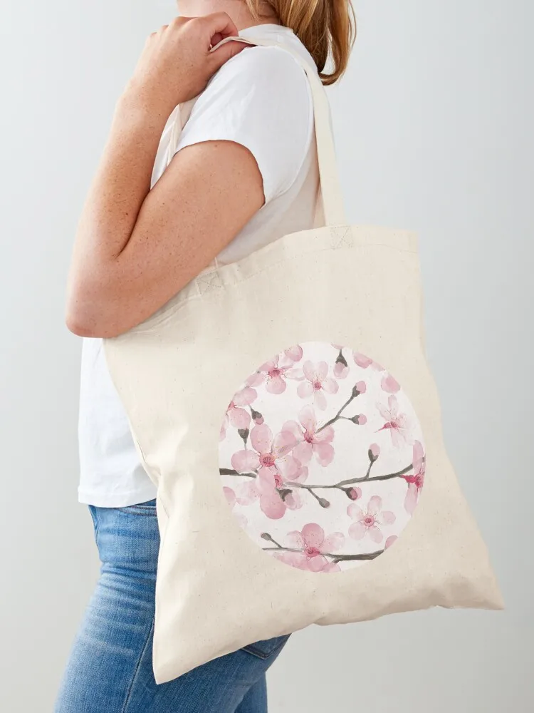 

Cherry Blossom watercolor fashion and home decor by Magenta Rose Designs Tote Bag bag luxury women Woman shopper bag