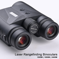 10x42MM Rangefinding Binoculars IP67 Waterproof Hoyooti ED FMC Laser Rangefinder 1800 2400 Meters Range Finders Binoculars