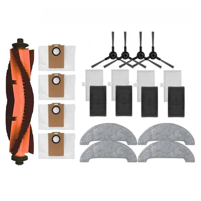 N95R For Dreame MOVA E20 Pro Plus / Trouver E20 Pro Plus Vacuum Cleaner Spare Parts Vacuum Brush Dust Bag Filter Mop Cloth