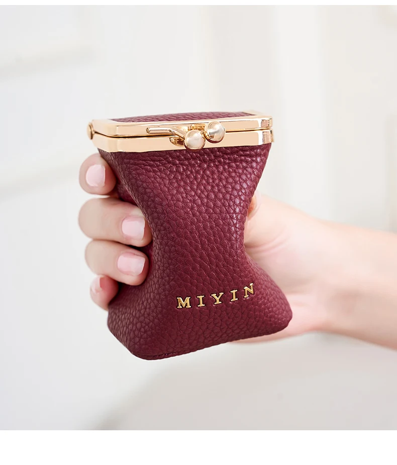 Luxuriöser Mini-Lippenstift-Organizer für Damen, auch geeignet als Schmuck-, Kopfhörer- und Münzbeutel mit eingebautem Spiegel. – Detail 3