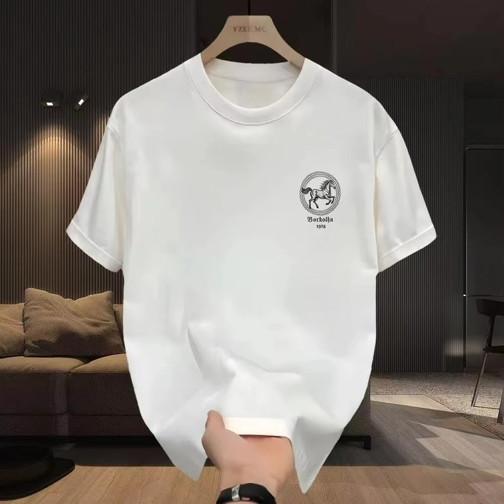 Luxurious Summer Fashion Men's and Women's T-shirts in 2026 Short-sleeved High-quality Casual Wear Youthful and Trendy Style