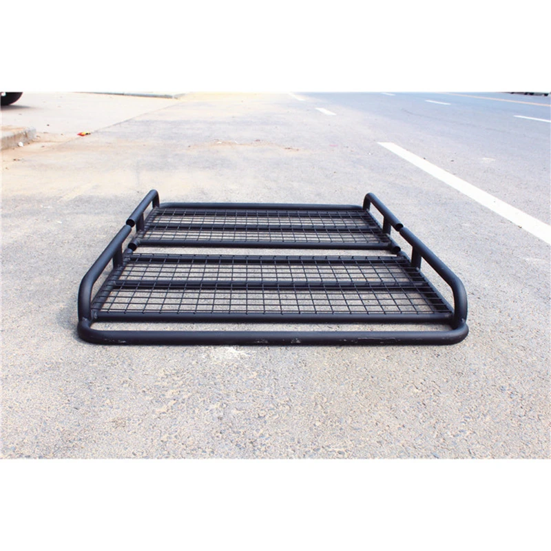 1.4m Universal Roof Rack Roof Rack Rooftop Cargo Carrier Steel Basket, Car Top Luggage Holder for Car SUV and Pick Up Trucks