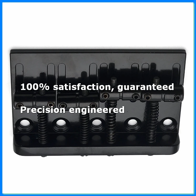 4 String Hardtail Bass Guitar Bridge for Precision PB Style Bass, Black-A73M
