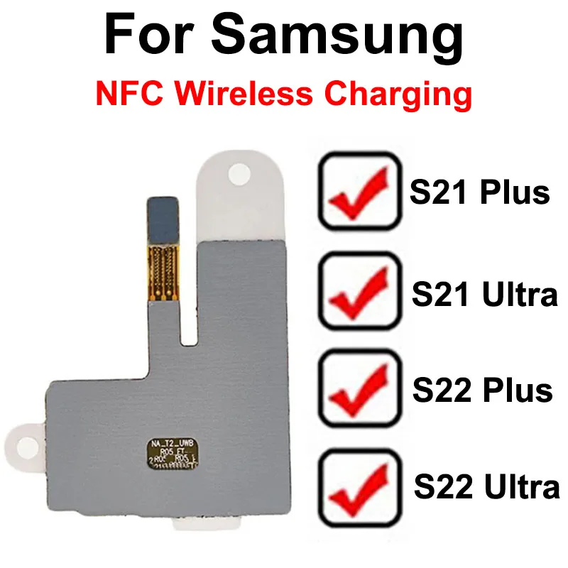 

GEFENSI Wireless Charging Charger Receiver Coil NFC Compass Module Flex For Samsung Galaxy S21 S22 Plus Ultra Replacement Parts