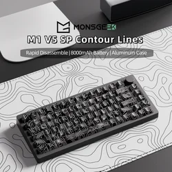 Akko MonsGeek M1 V5 SP Contour Lines Tri-mode Mechanical Keyboard 75% 3/5 Pins Customized Hot Swap RGB Rapid Disassemble Gasket