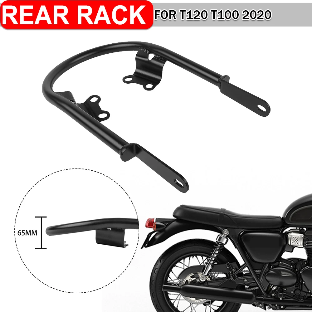 

Motorcycle Tail Luggage Rack 65MM Passenger Handle Grab Bar Armrest Bracket For Street Scrambler 900 Bonneville T100 T120 2020