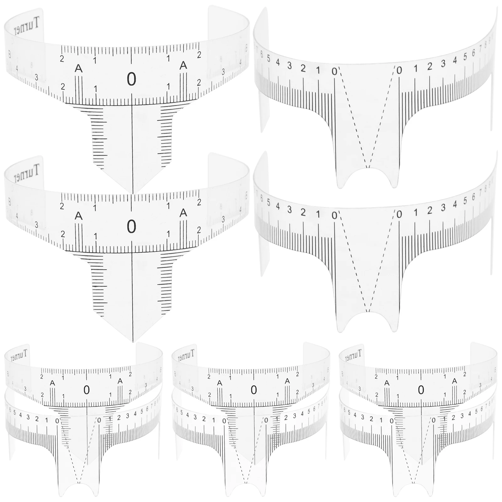 

10pcs Ruler High Durability Measuring Length Shape Position Beginner Expert Use Symmetrical