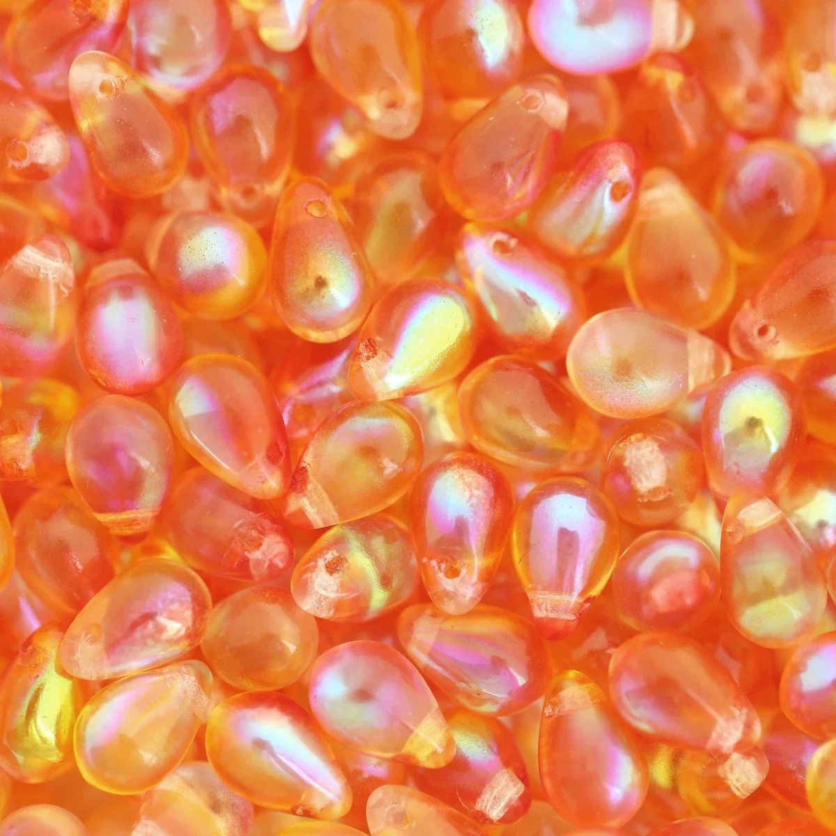 

60pcs 6*9mm (Multiple colors) handmade beadeds bracelet necklace earrings loose jewelry DIY semi-finished production