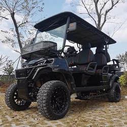 New Model Golf Cart 72V Electric Golf Cart 2+2 4 Seater Off Road Buggy 48V Lithium Battery Hunting Electric Golf Cart