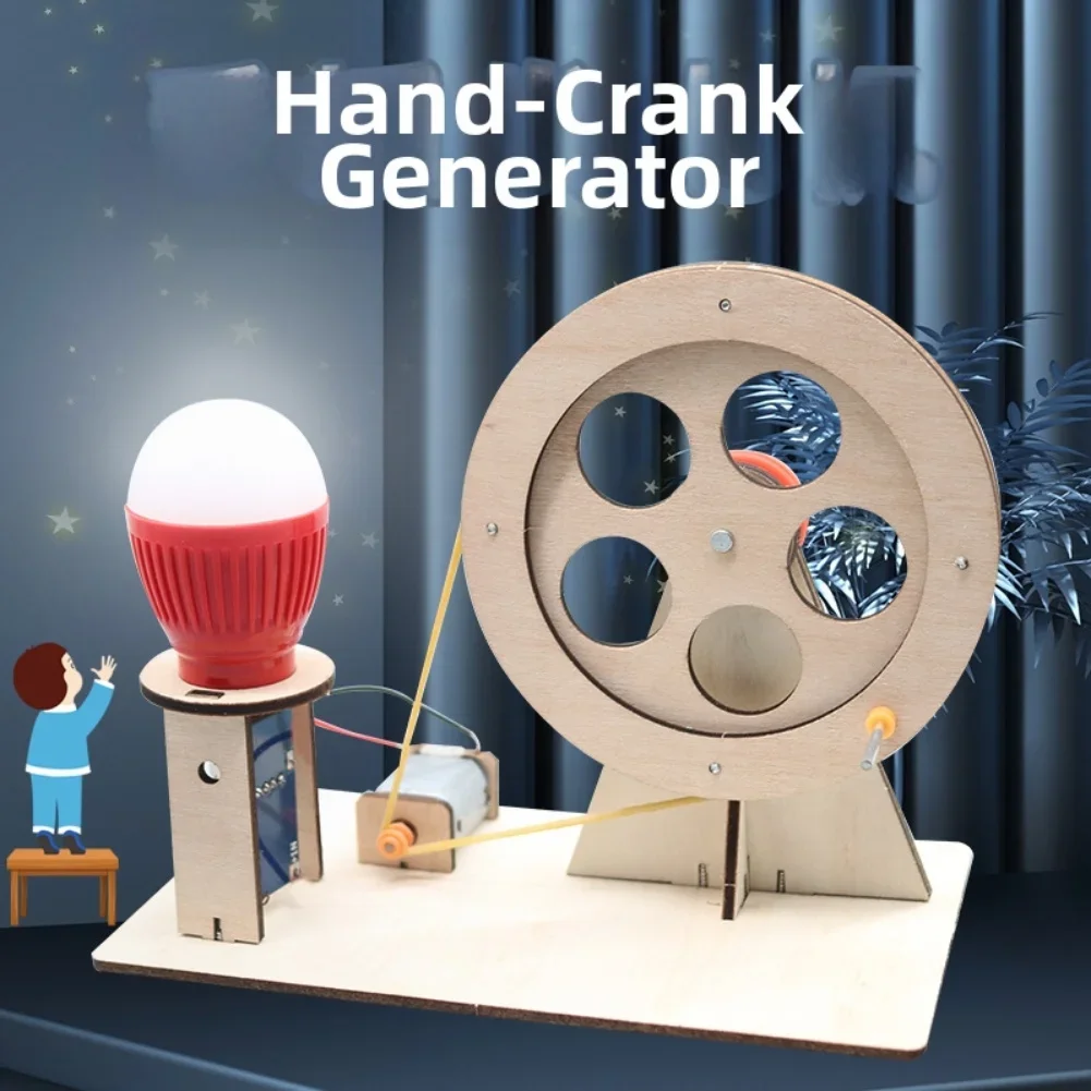 Interactive STEM Learning Kit Hand Cranked Generator For Kids To Explore Electrical Concepts With Practical Hands On Activities
