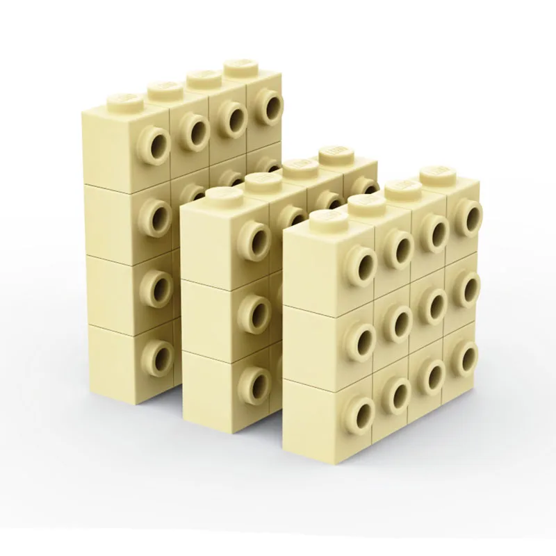 10PCS MOC Parts 87087 Brick Special 1 x 1 With Stud On Side Compatible DIY Assmble Building Blocks Particle