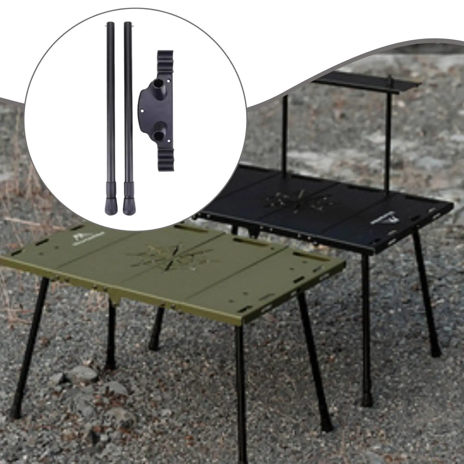 Camping Table Legs Sturdy Modern Versatile Furniture Legs Accessories Black for Coffee Table Office Computer Desk Living Room