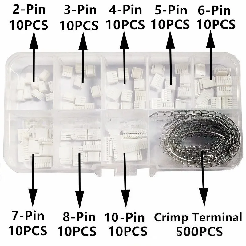 GH1 25 Connector Crimping Terminal 2 3 4 5 6 7 8 10 Pin Housing Kit Set for FPV Drone Camera 3D Printer RC Model