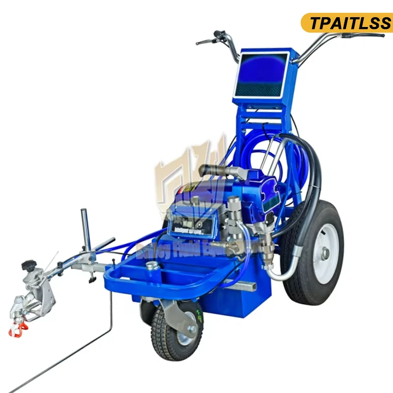 New High Quality Battery Powered Road Marking Paint Machine Line Striper Airless Spray Painter Road Line Striper-Line Marker