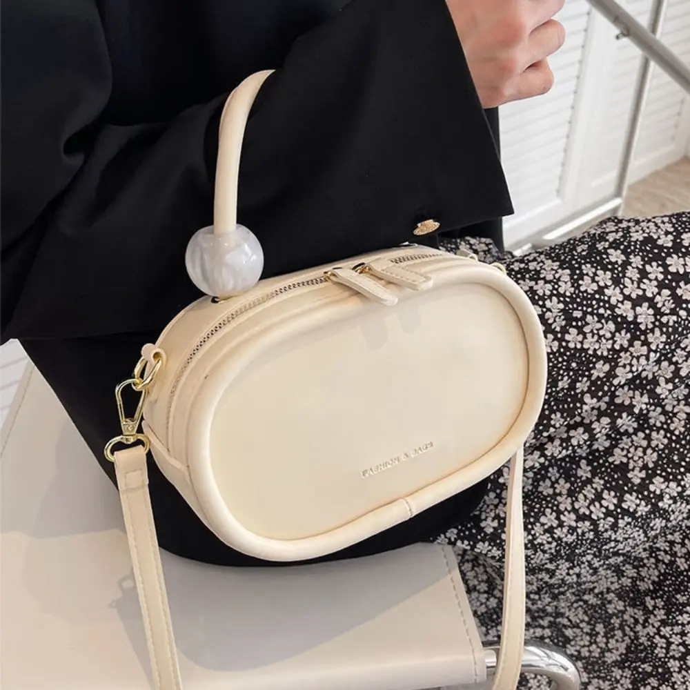 Petit sac à bandoulière en cuir PU pour femme, sac à main à poignée perlée pour femme, sac oreiller, document de bonbons, mode initiée