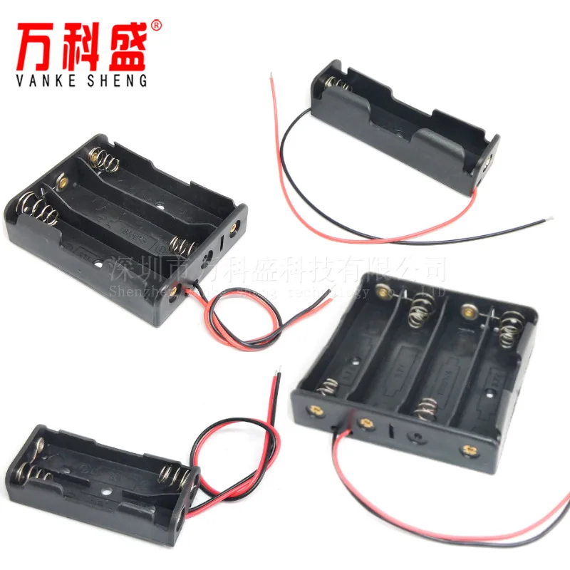 18650 Battery Holder 1 2 3 4 Slots Charging Base Series with Thick Wires for DIY Electronics Projects Power Supply Storage