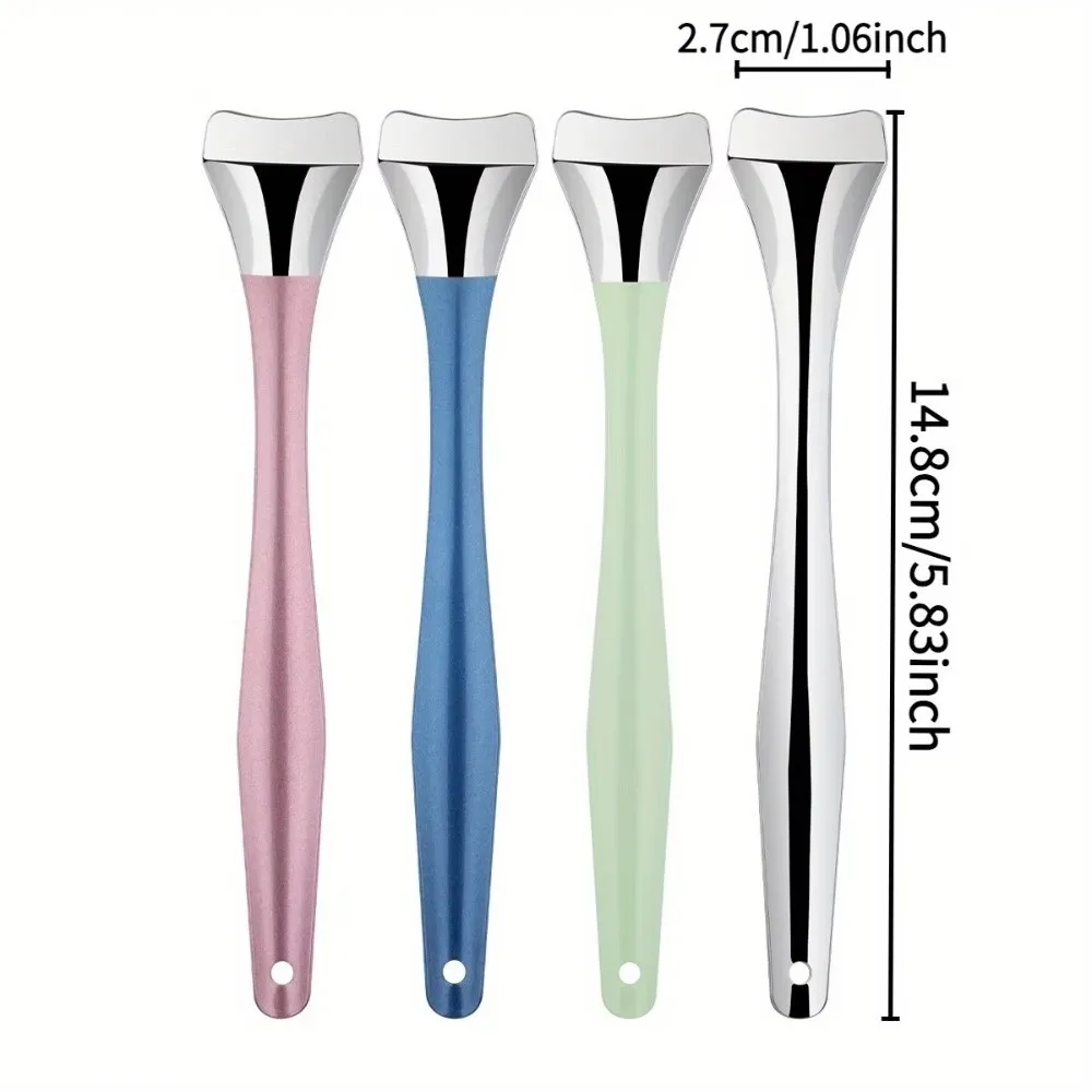 Stainless Steel Skin Pore Cleaner No Fragrance No Electricity Facial Cleaning Tool Long Handle Blackhead Removal Tool