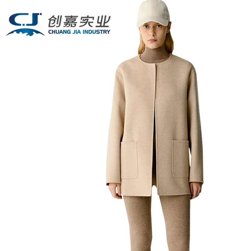 

High-end Double-sided Alpaca Fur Women's Coat - Elegant and Simple, Suitable for Both Business Casual Wear, Luxurious Clothing